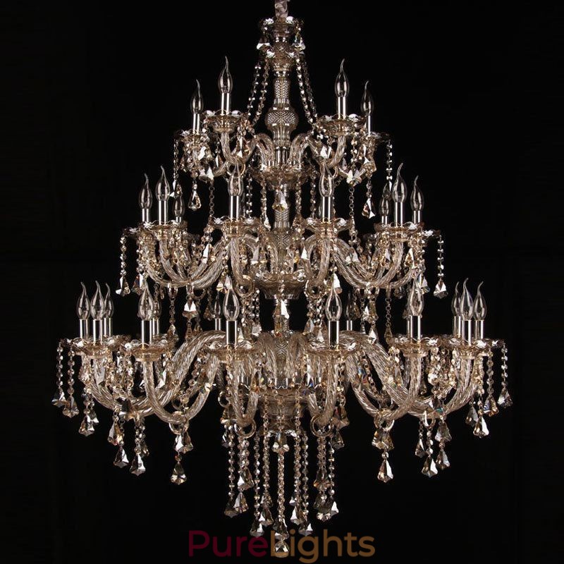 European Crystal Chandelier With 30 Lights Decoration Ceiling Light