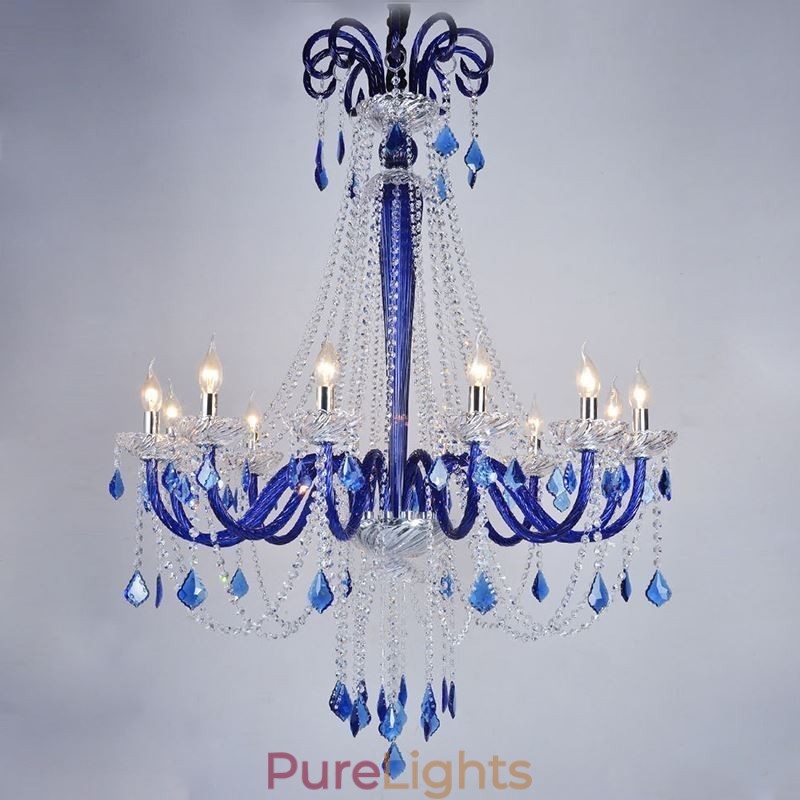 European Crystal Chandelier Elegant Pendant Light
