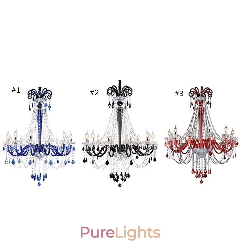 European Crystal Chandelier Elegant Pendant Light