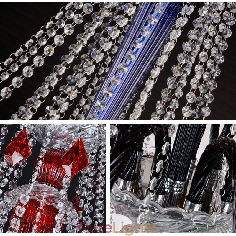 European Crystal Chandelier Elegant Pendant Light
