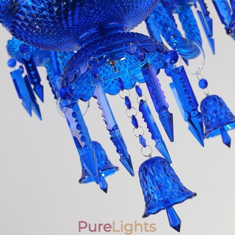 Crystal Ceiling Light European Chandelier Ring Bells Pendant Light
