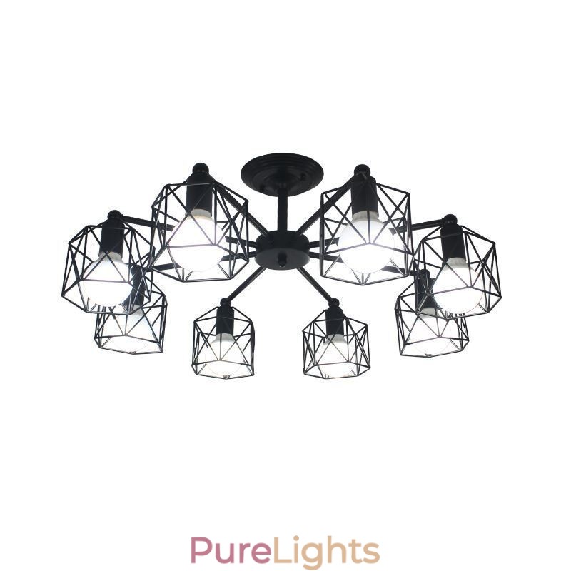 Modern Bird Cage Pendant Lamp Iron Decorative Lighting
