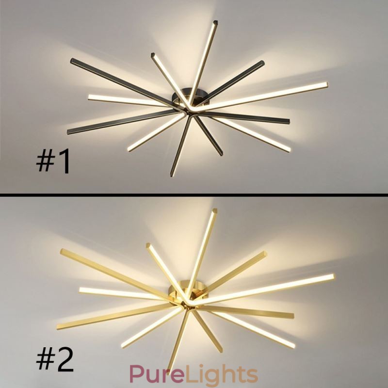 Flush Mount Modern Minimalist Fireworks Ceiling Light