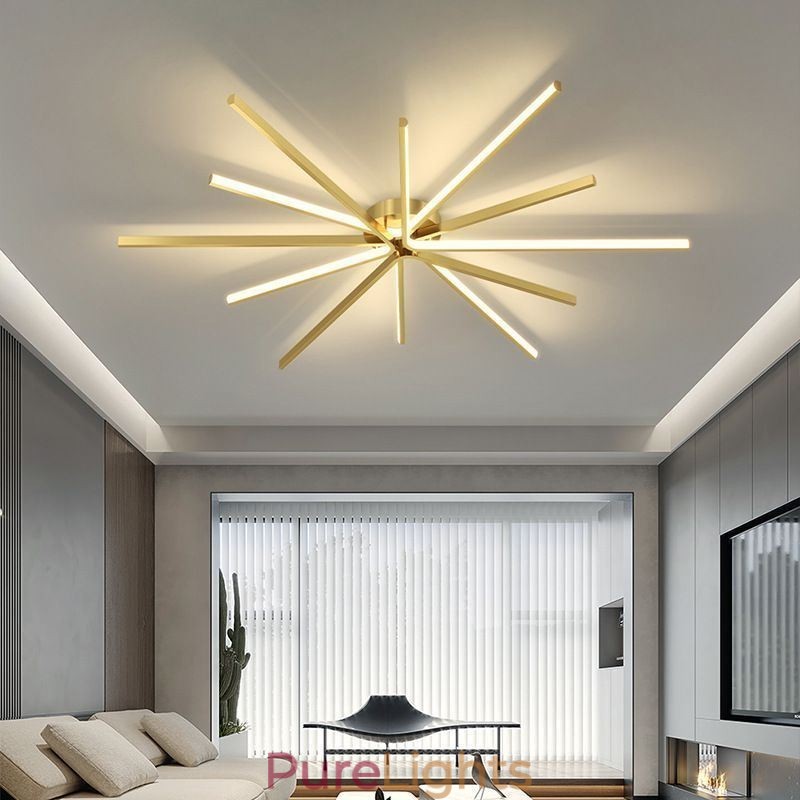 Flush Mount Modern Minimalist Fireworks Ceiling Light