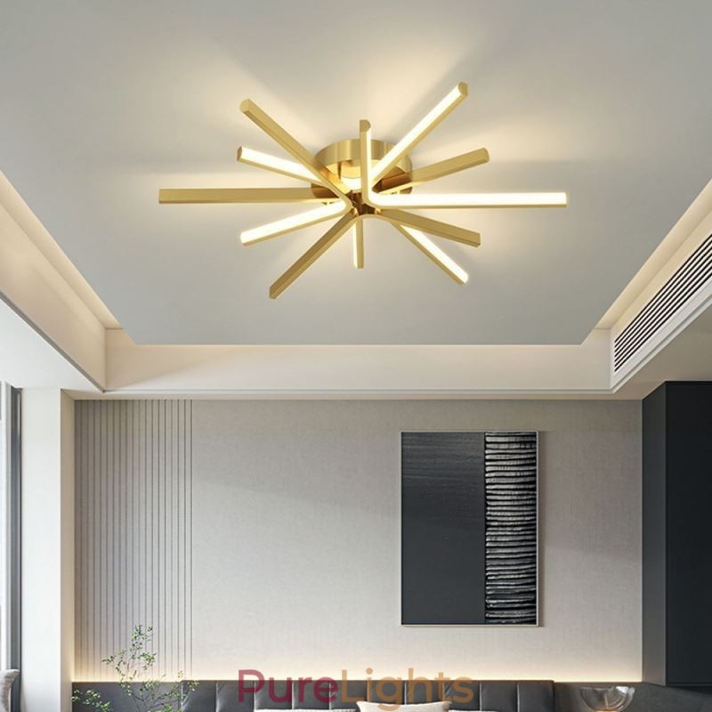 Flush Mount Modern Minimalist Fireworks Ceiling Light