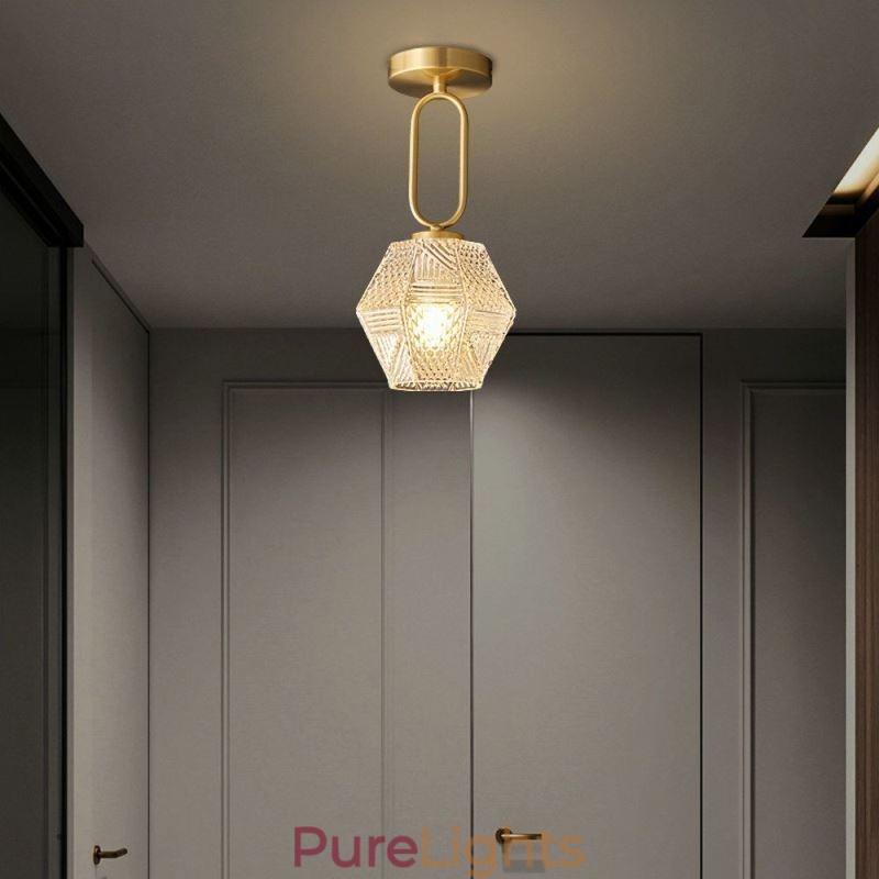 Modern Flush Mount Glass Home Lighting Creative Ceiling Light