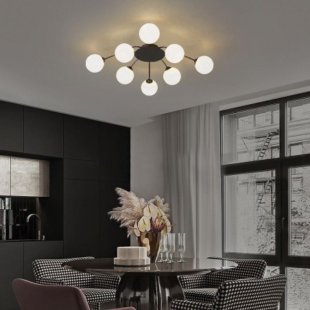 Modern Flush Mount Black Ceiling Light Decorative Light Fixture Modern Flush Mount Black Ceiling Light Decorative Light Fixture