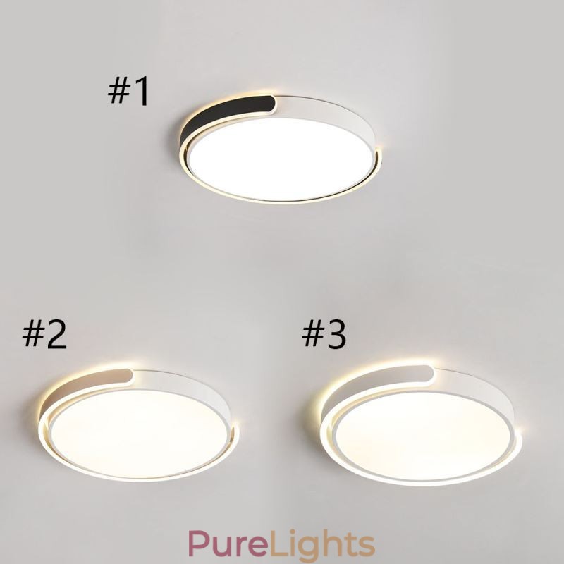 Round Acrylic Flush Mount Ceiling Light Fixture