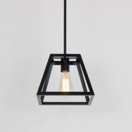 Rustic Farmhouse Pendant Light Industrial Mini Metal Ceiling Light Trapezoidal Shape Island