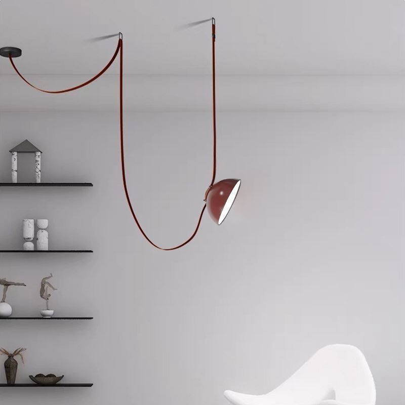Belt Pendant Light European Simple Wabi Sabi Style Belt Ceiling Light