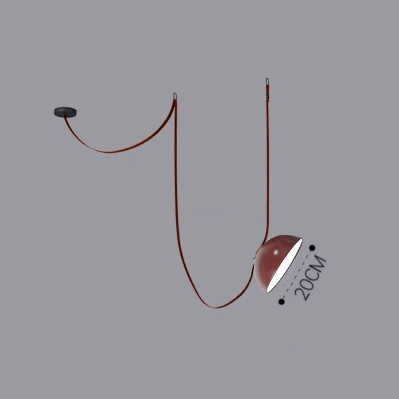 Belt Pendant Light European Simple Wabi Sabi Style Belt Ceiling Light