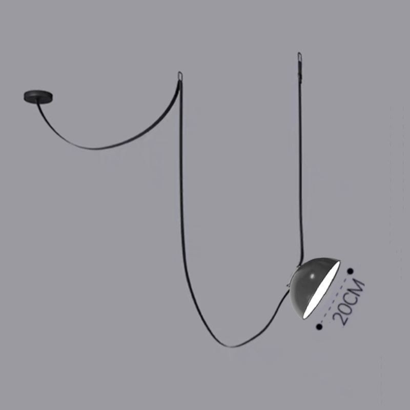 Belt Pendant Light European Simple Wabi Sabi Style Belt Ceiling Light
