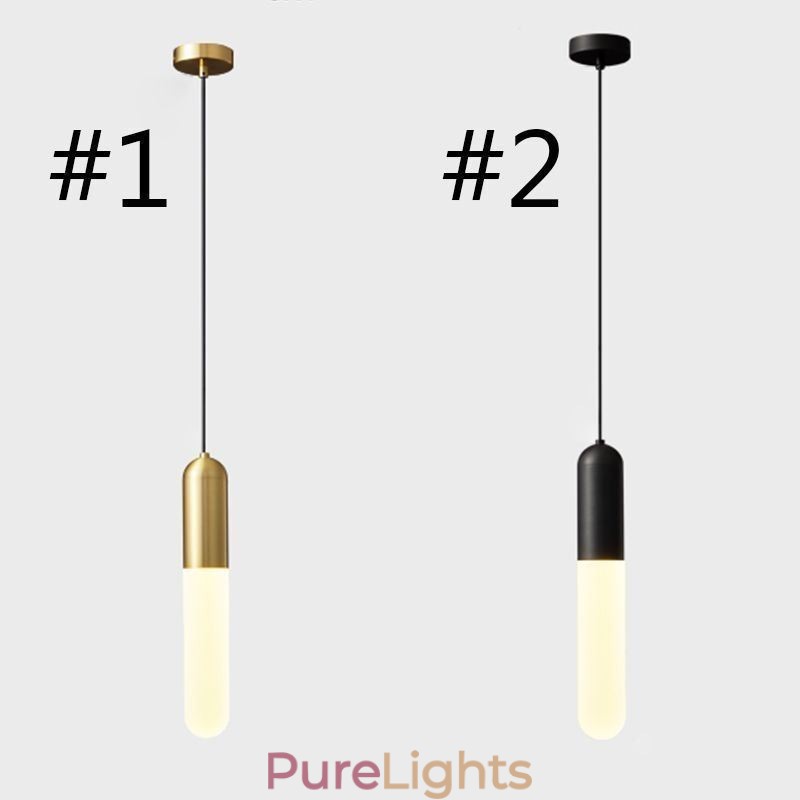Modern Frosted Pendant Light Brushed Pendant Lamp