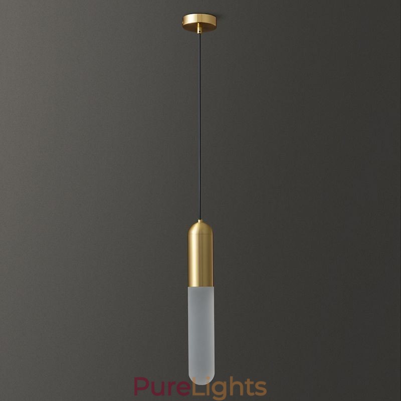 Modern Frosted Pendant Light Brushed Pendant Lamp