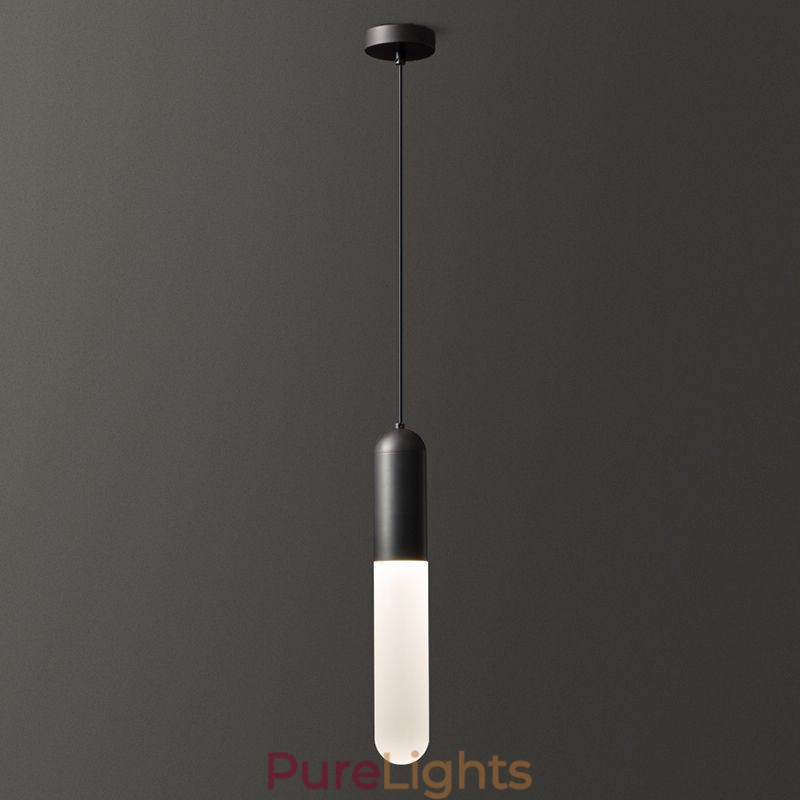 Modern Frosted Pendant Light Brushed Pendant Lamp