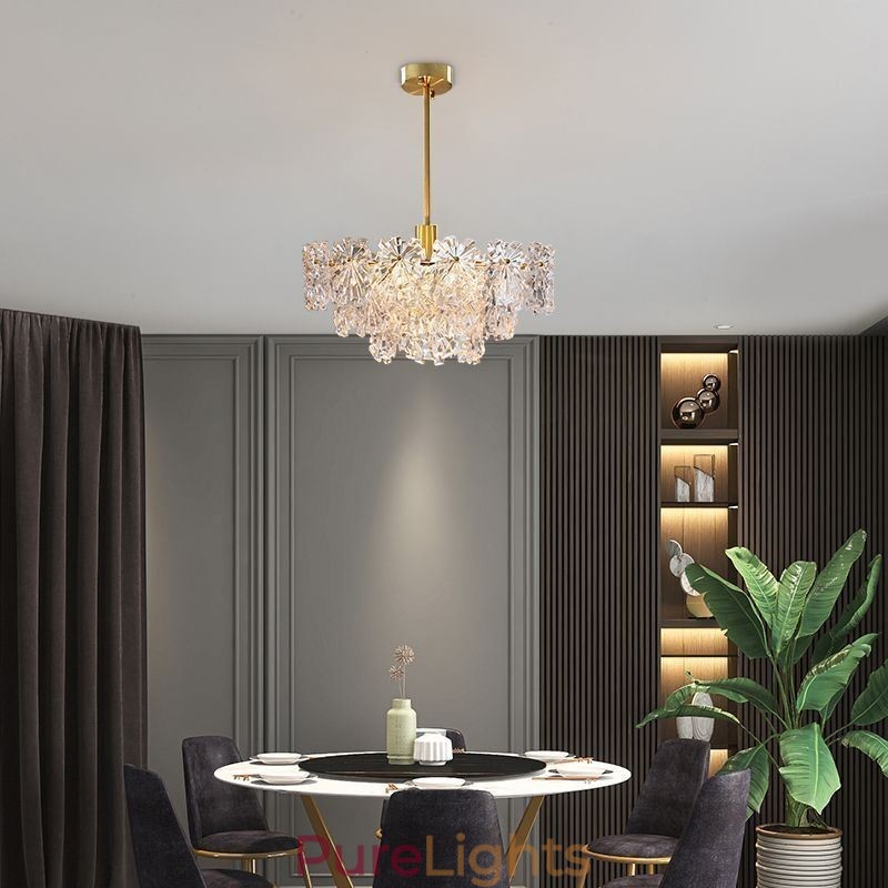 Luxury Pendant Light Home Décor Glass Chandelier Living