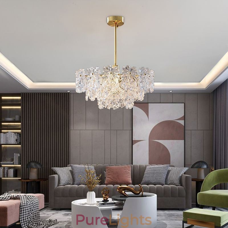 Luxury Pendant Light Home Décor Glass Chandelier Living