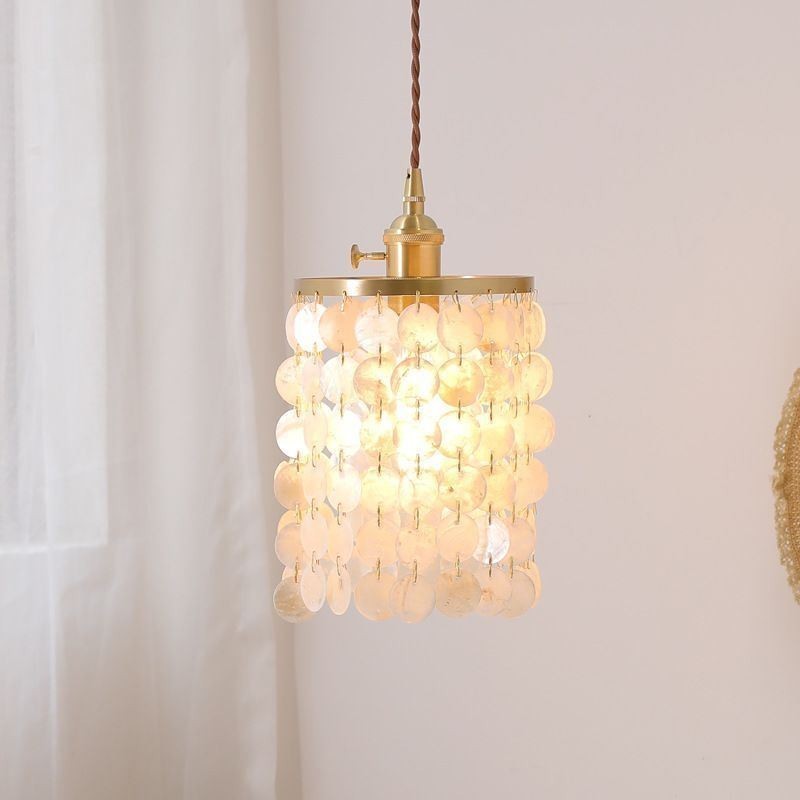 Modern Classic Chandelier White Shell Shade Pendant Ligthing Lamp Ceiling