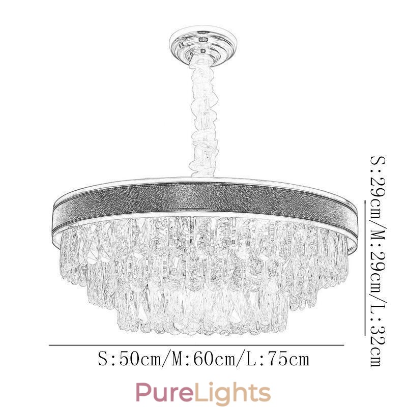 Modern Pendant Light Crystal Ceiling Light 9 12 16 Lights