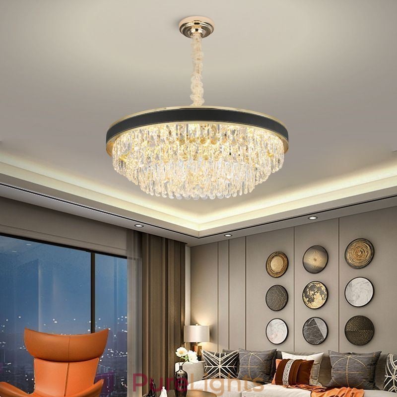 Modern Pendant Light Crystal Ceiling Light 9 12 16 Lights