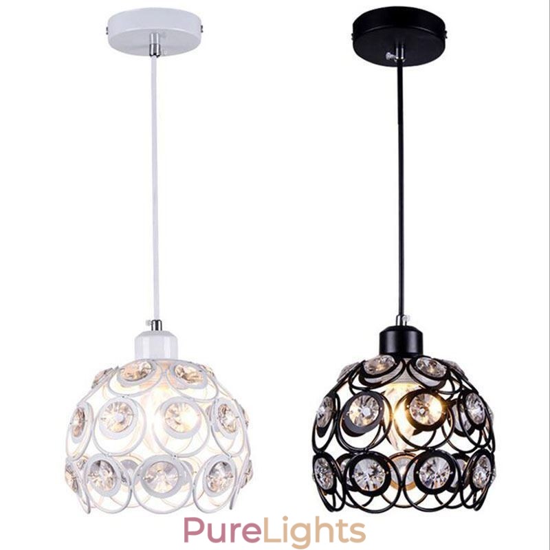 Hollow Crystal Iron Pendant Lamp Island Ideas