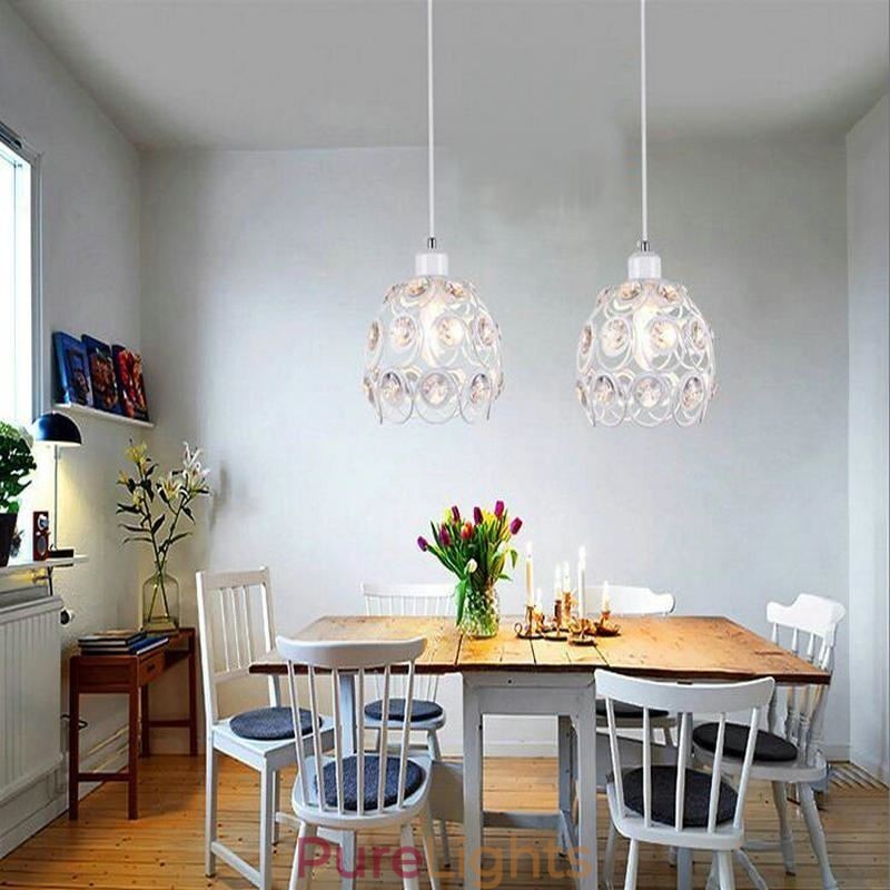 Hollow Crystal Iron Pendant Lamp Island Ideas