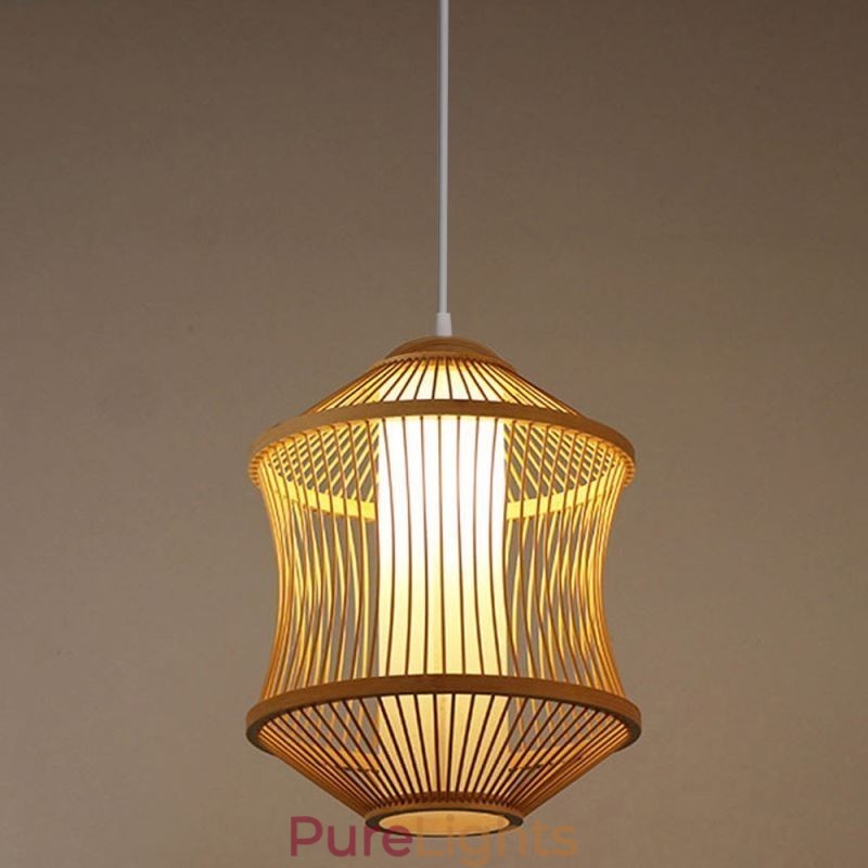 Visual Comfort Bamboo Cage Pendant Light