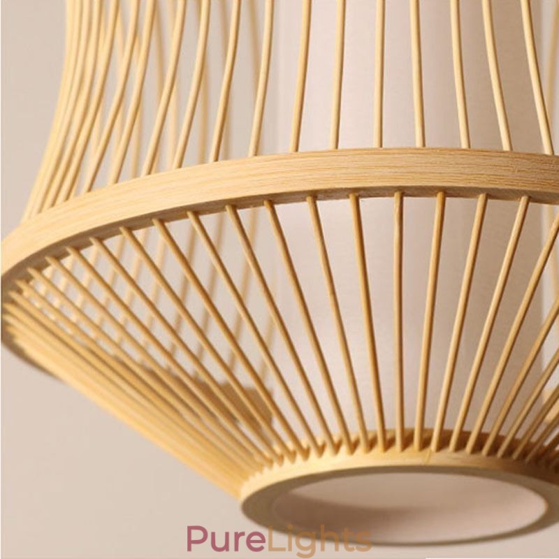 Visual Comfort Bamboo Cage Pendant Light