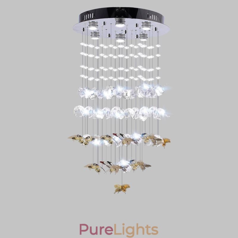Nordic Pendant Light Creative Butterfly Glass Pendant Light