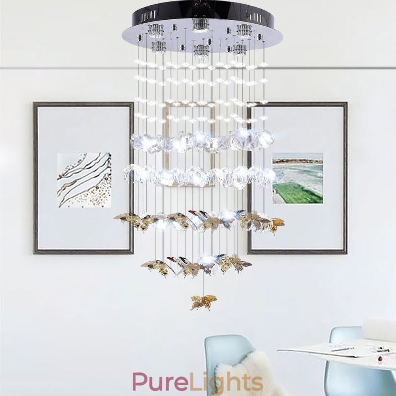 Nordic Pendant Light Creative Butterfly Glass Pendant Light