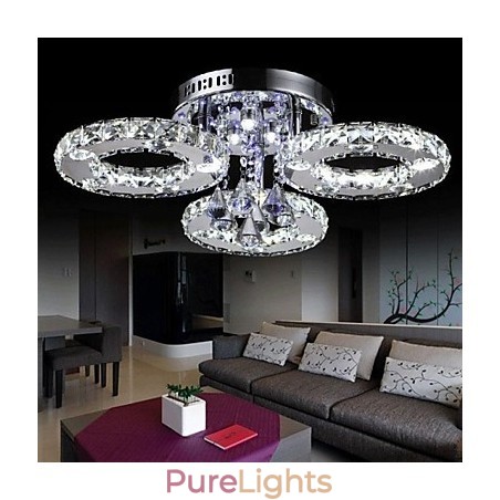 Modern Contemporary Crystal Chrome Metal Flush Mount Modern Contemporary Crystal Chrome Metal Flush Mount