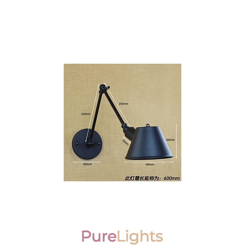 Industrial Air Creative Personality Long Arm Bar Cafe Simply Decorated Decorative Wall Sconce
