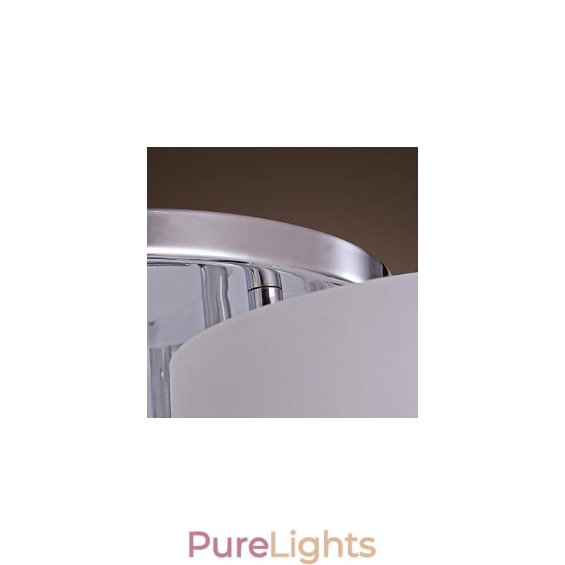 Modern Contemporary Chrome Metal Chandelier Flush Mount