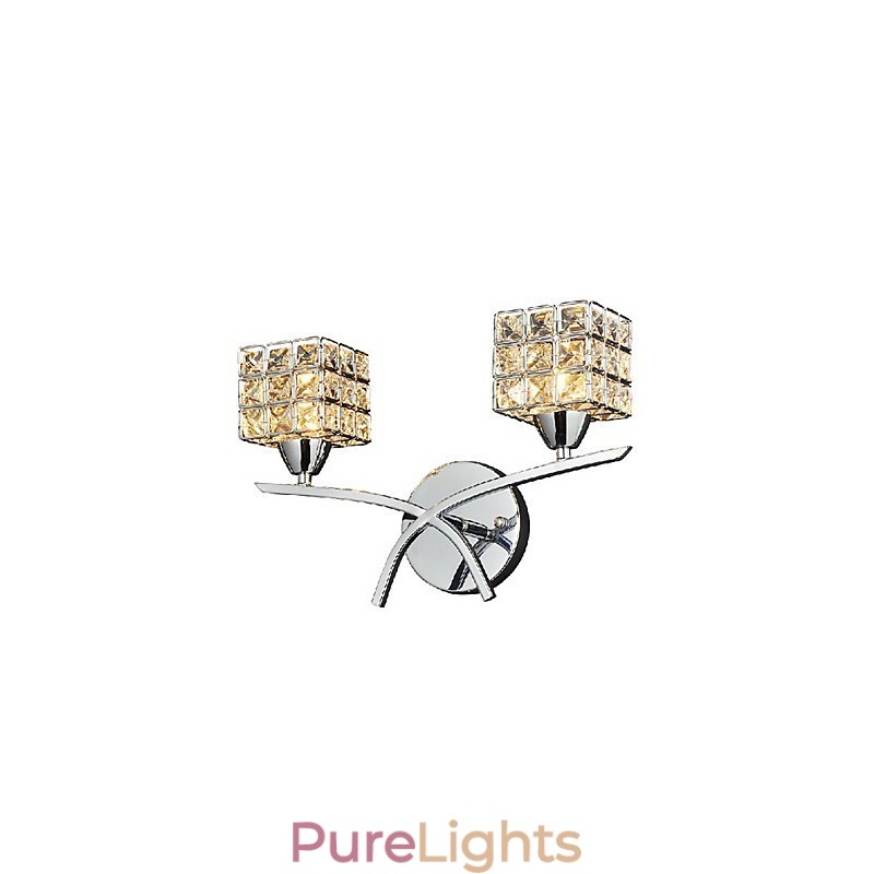 Modern Crystal Wall Light In 2 Lights