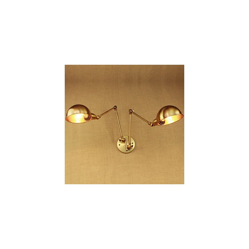 The New Bronze Nostalgic Modern Rural Countryside Aisle Living Room Warm Light Headed Long Arm Of Iron Wall