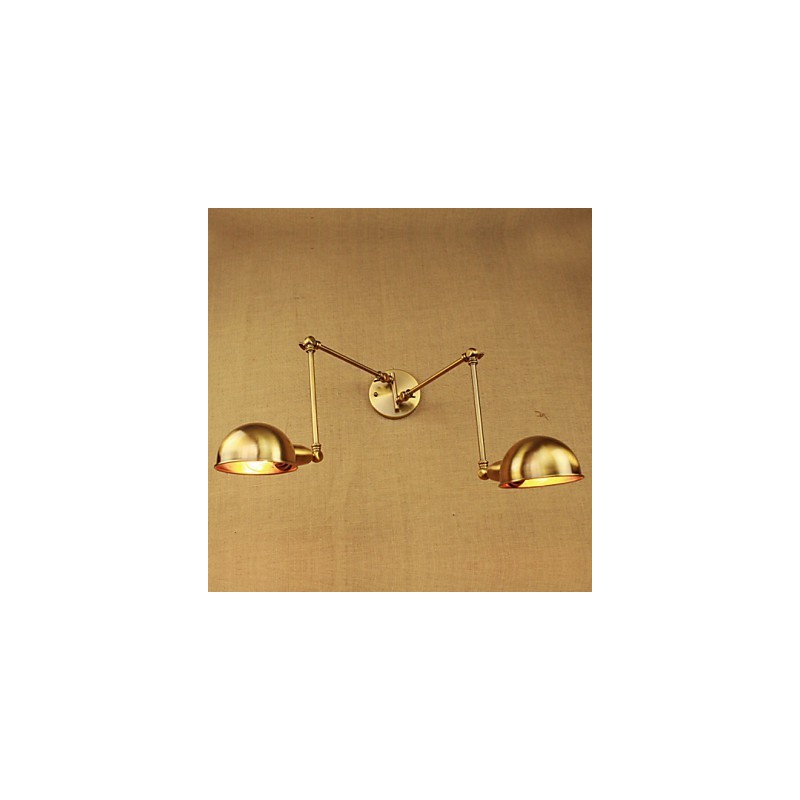 The New Bronze Nostalgic Modern Rural Countryside Aisle Living Room Warm Light Headed Long Arm Of Iron Wall