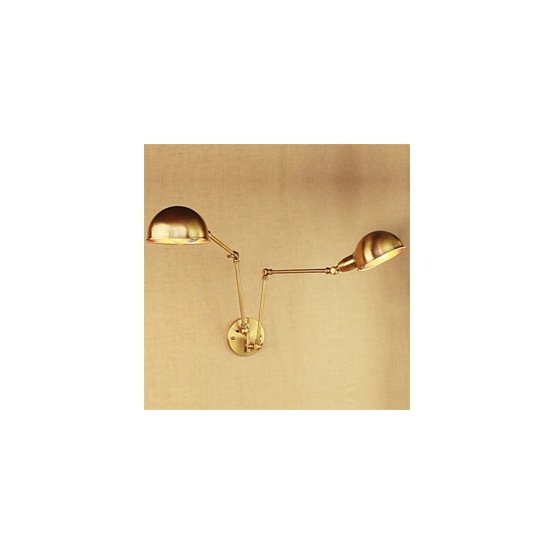 The New Bronze Nostalgic Modern Rural Countryside Aisle Living Room Warm Light Headed Long Arm Of Iron Wall