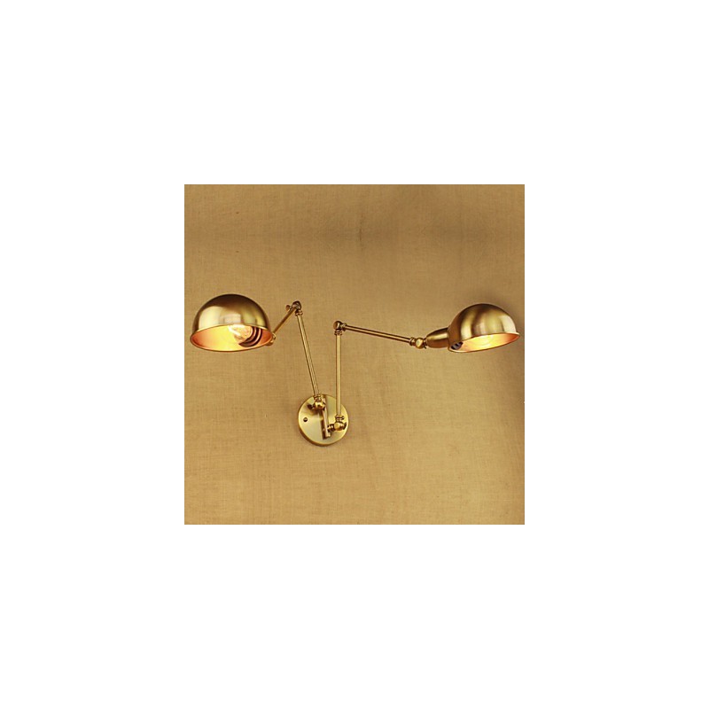 The New Bronze Nostalgic Modern Rural Countryside Aisle Living Room Warm Light Headed Long Arm Of Iron Wall