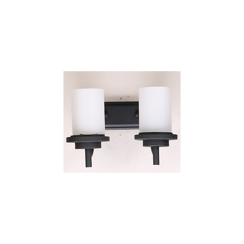 2*Retro Iron Classic Style Wall light in Painting Processing with Frosted glass