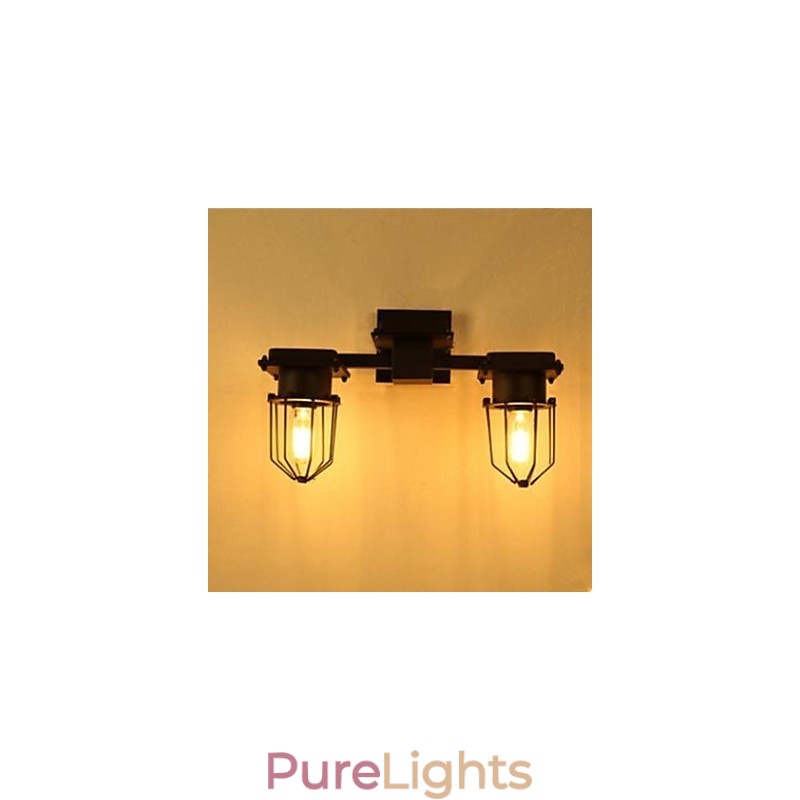 Wall Lamp Wrought Iron Hallway Stairs The Head Of A Bed