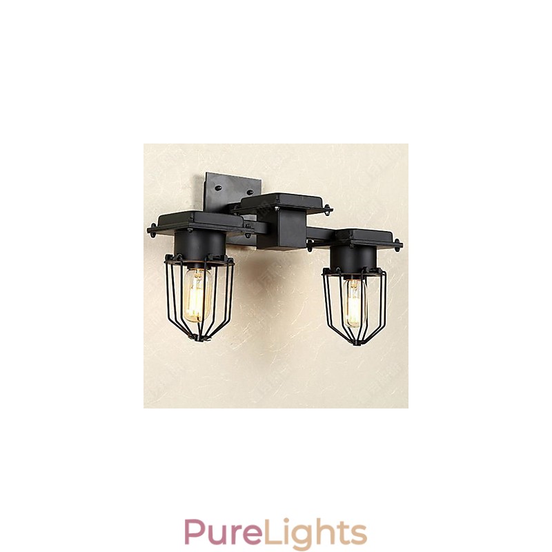 Wall Lamp Wrought Iron Hallway Stairs The Head Of A Bed
