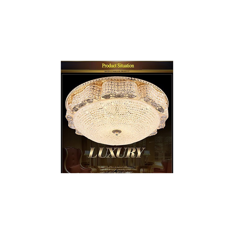Modern Luxury Crystal Ceiling mounted Light Absorb Dome Light Diameter 50CM