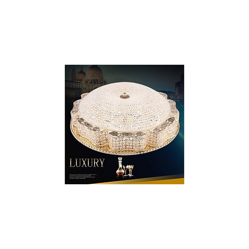 Modern Luxury Crystal Ceiling mounted Light Absorb Dome Light Diameter 50CM