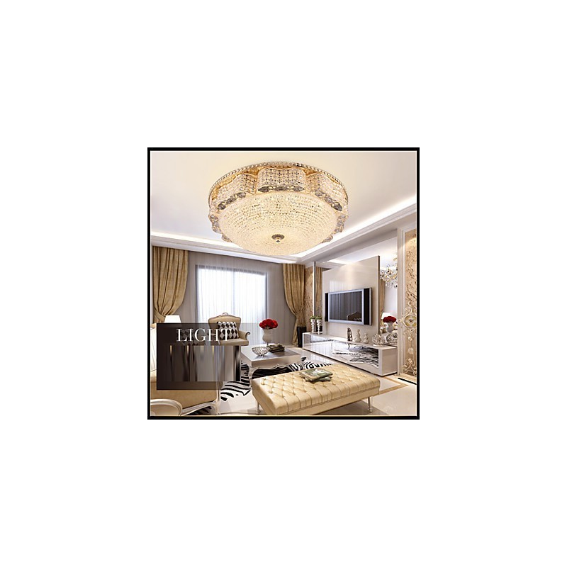 Modern Luxury Crystal Ceiling mounted Light Absorb Dome Light Diameter 50CM