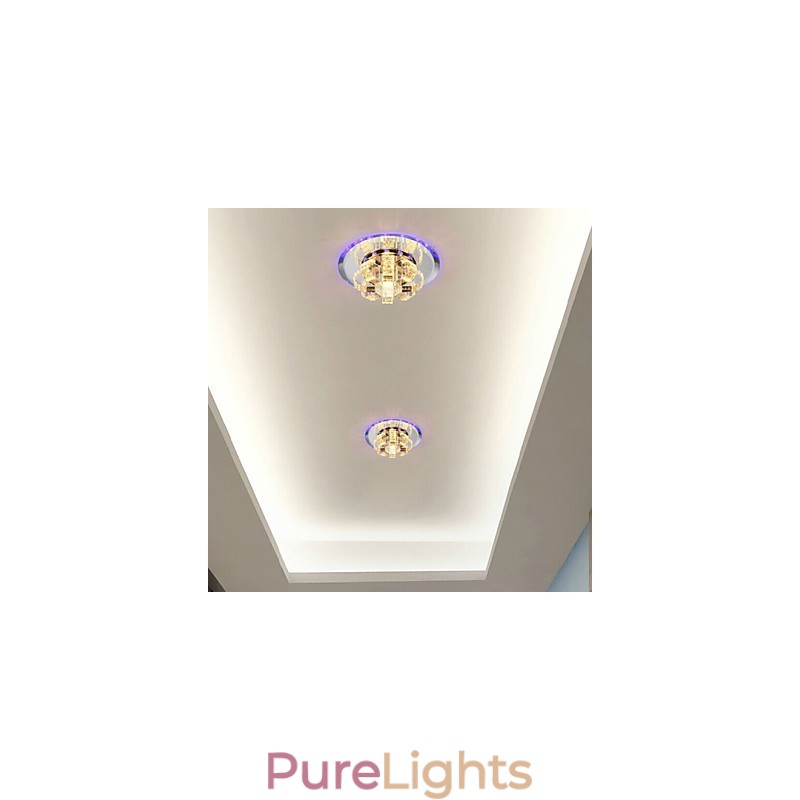 Crystal Ceiling Lamp Spotlight SMD 3W Creative Lamp Absorb Dome Light