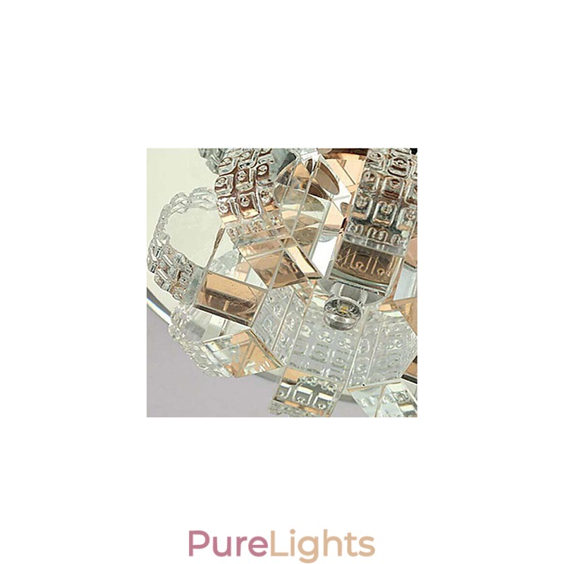 Crystal Ceiling Lamp Spotlight SMD 3W Creative Lamp Absorb Dome Light