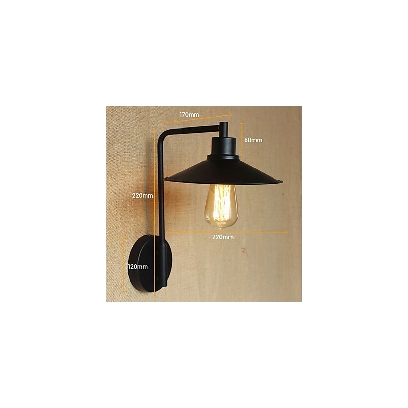 Retro Decorative Wrought Iron Wall Sconce