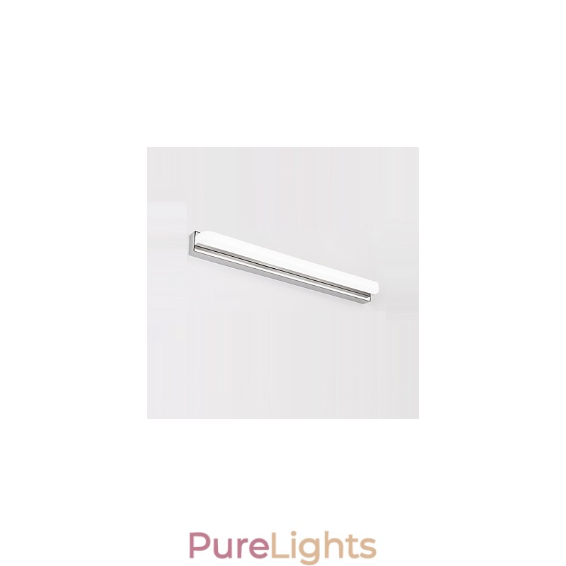 Integrated Modern Contemporary Chrome Feature for Ambient Light Bathroom Lighting Wall Light