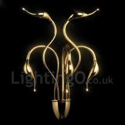 Swan Head Modern Contemporary Multi Colours Ambient Light Wall Sconces Wall Light