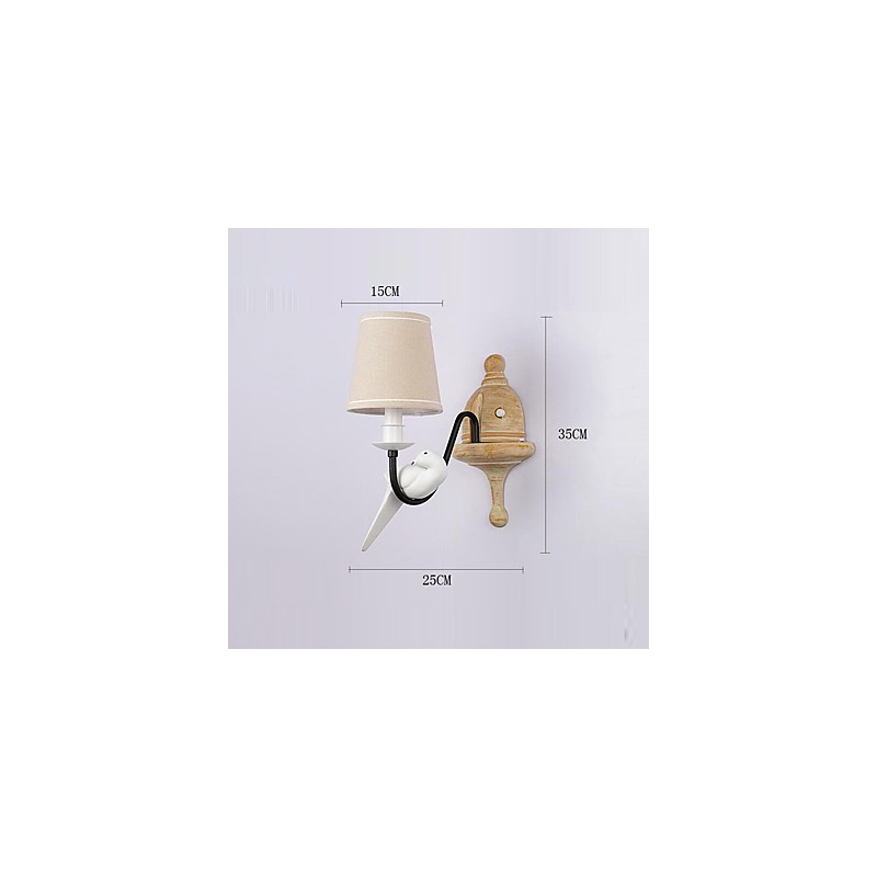Rustic Lodge Simple Vintage Painting Feature Ambient Light Wall Sconces Wall Light